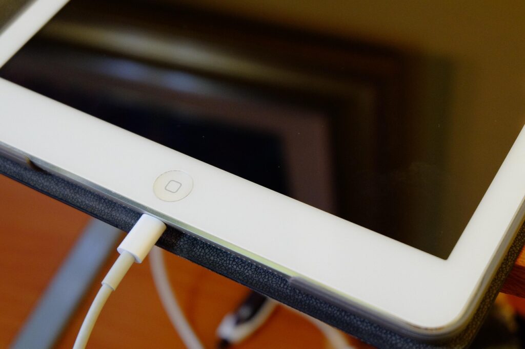充電されたiPad