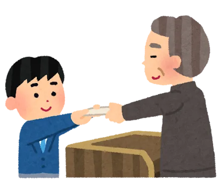 入園式に参加する子供